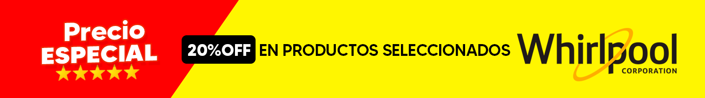 OFERTAS: ¡20% OFF EN SELECCIONADOS DE WHIRPOOL!