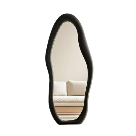 Espejo de pie Irregular con borde velvet - 60x160cm Negro