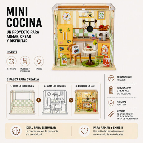 Casita en miniatura para armar Verde