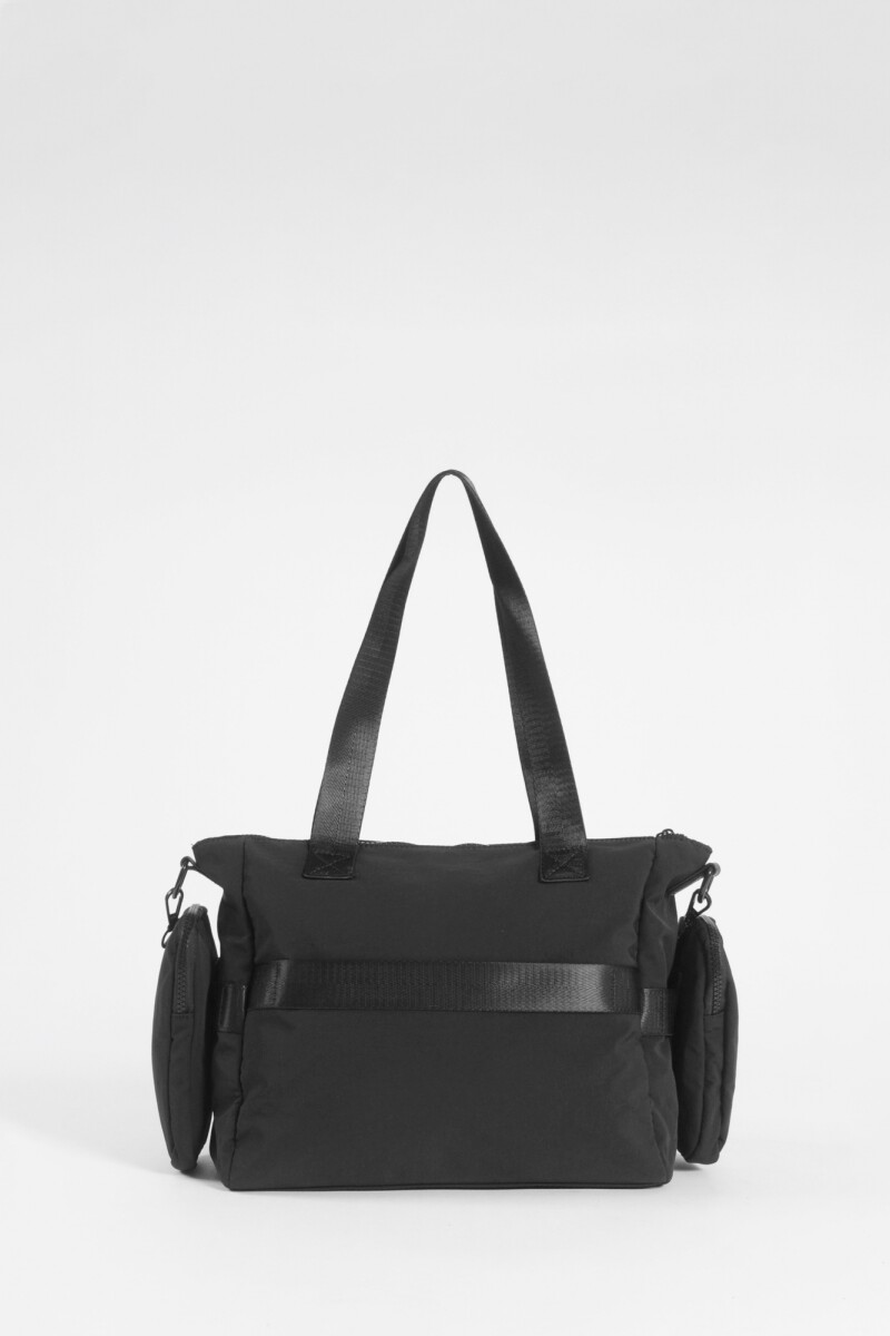 Cartera con bolsillo removible y correa regulable negro