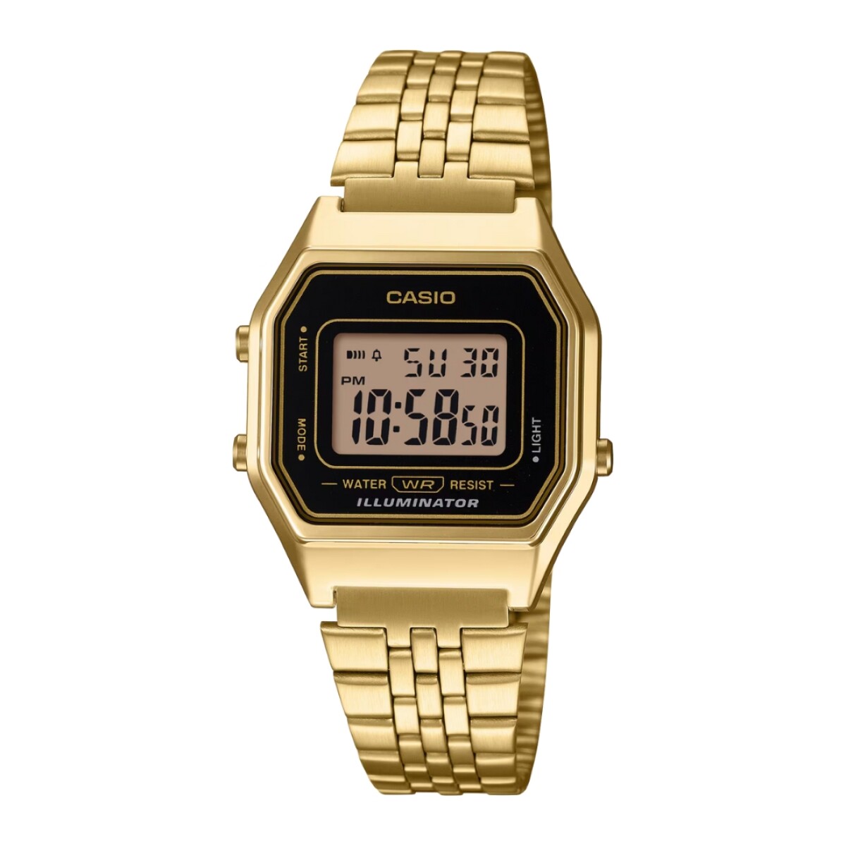 Reloj Casio Retro LA680WGA-1DF dorado unisex - Dorado 