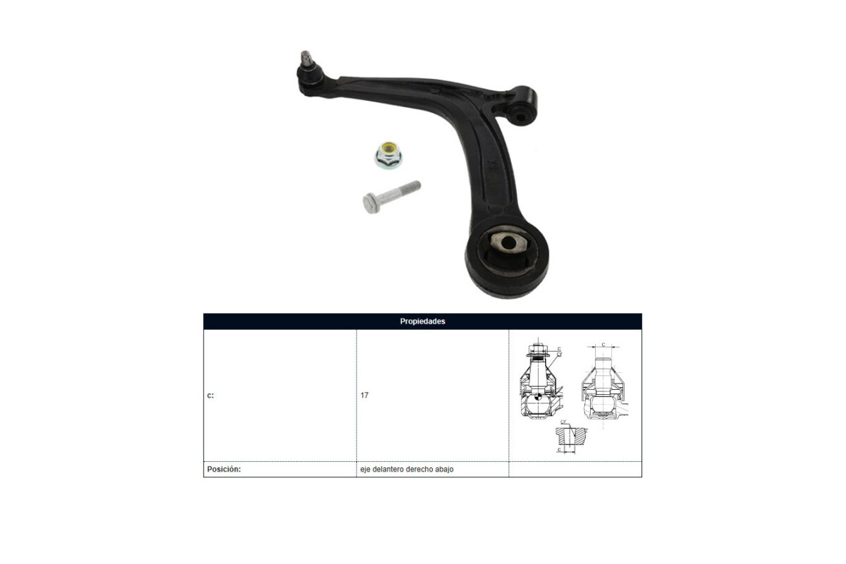 Parilla De Suspension Delantera Ford Ka 08-11 Izq Parilla De Suspension Delantera Ford Ka 08-11 Izq