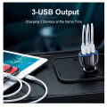Cargador para Auto 3 Puertos USB A 35W QC 3.0 de 7AMP Cargador para Auto 3 Puertos USB A 35W QC 3.0 de 7AMP