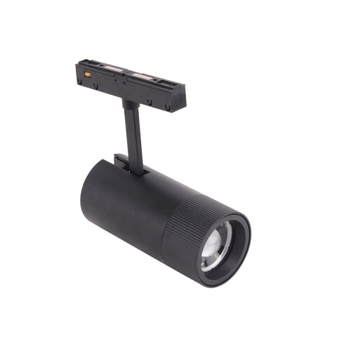 Spot Led p/riel magnet. 8W cálida 15°-38° negro ZU0535