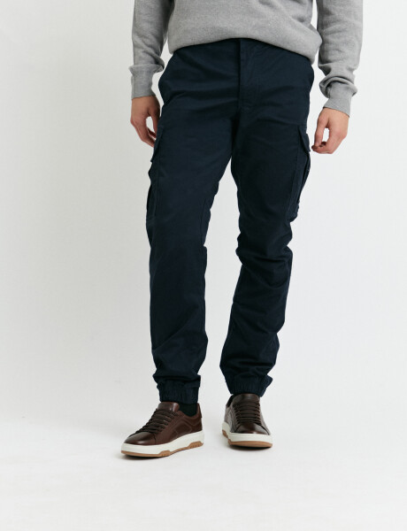 080557 PANTALON HARRINGTON LABEL Azul Oscuro