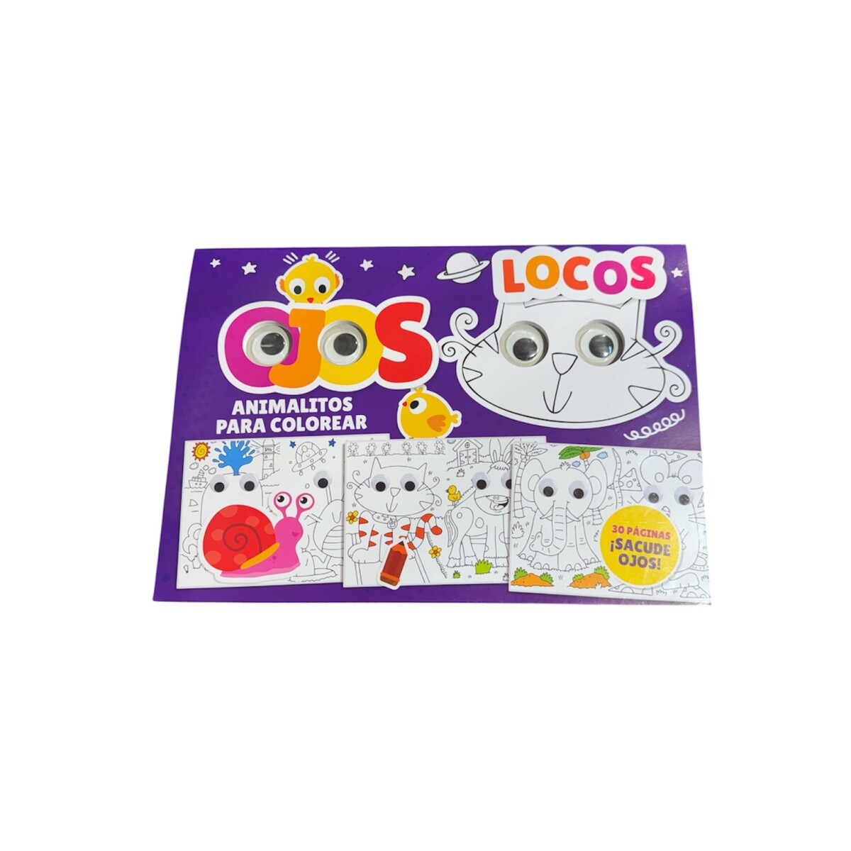 Libro Colorear Ojos Locos - Animales 