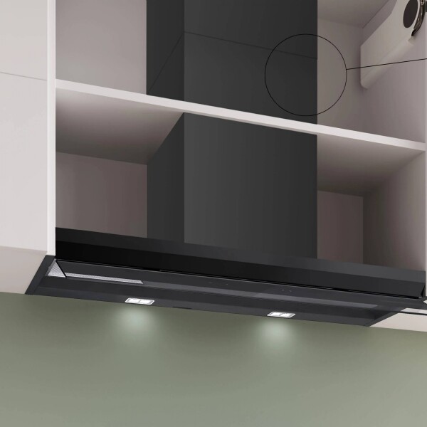 Campana decorativa integrada Bosch 90 cm DBB97DP60 Negro Mate Campana decorativa integrada Bosch 90 cm DBB97DP60 Negro Mate