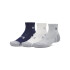 UA Perf Tech Nvlty 3pk Qtr-WHT GRY-035