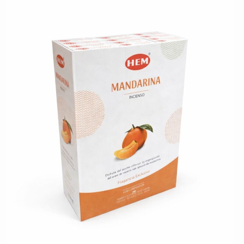 INCIENSO HEM PREMIUM 25 GR - CAJA X12 Mandarina