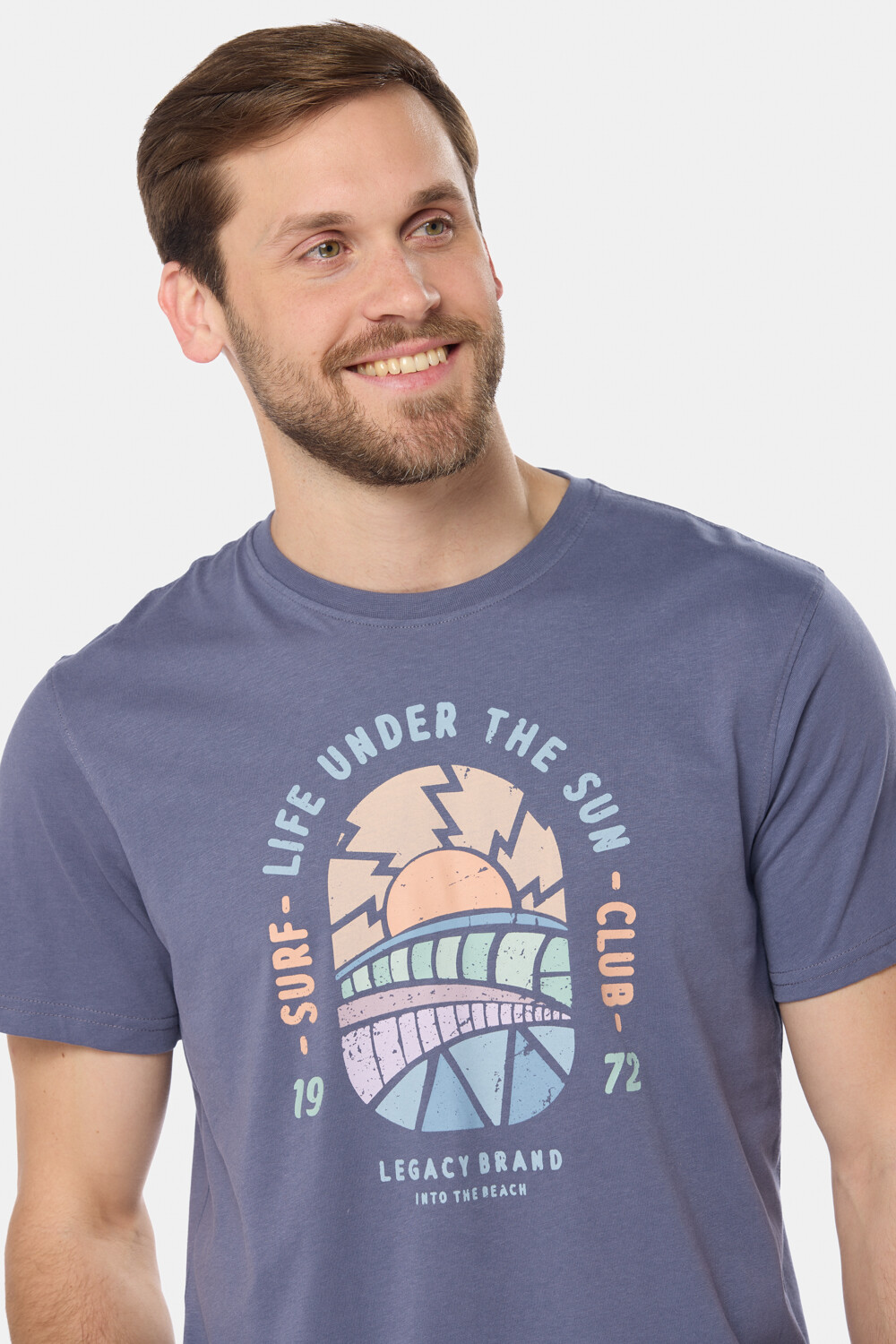 REMERA ESTAMPADA DE ALGODÓN Lila