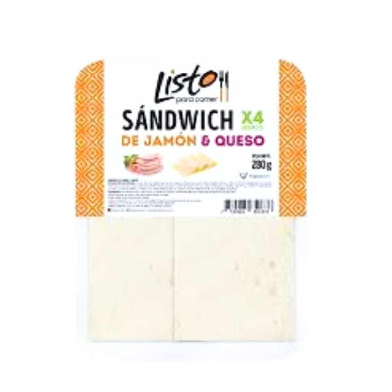 Sándwich Pan de Molde JyQ Listo Para Comer - 4 uds. - 230 g Sándwich Pan de Molde JyQ Listo Para Comer - 4 uds. - 230 g