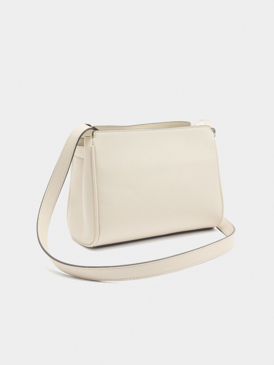 Bolso Bandolera Con Detalle De Cinturón crudo