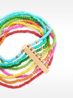 Pulsera Con Cuentas Multicolor multicolor