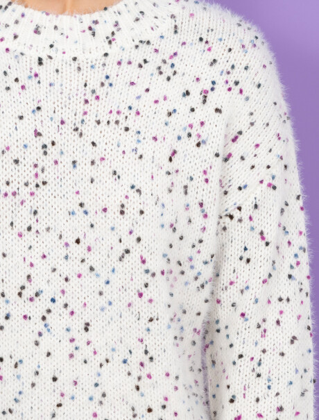 Sweater boutonne violeta