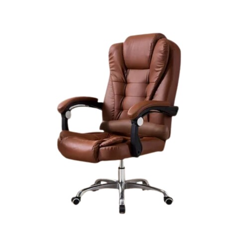 SILLA DE ESCRITORIO CON MASAJEADOR EJECUTIVA CORPORATIVA ERGONÓMICA COLOR CHOCOLATE