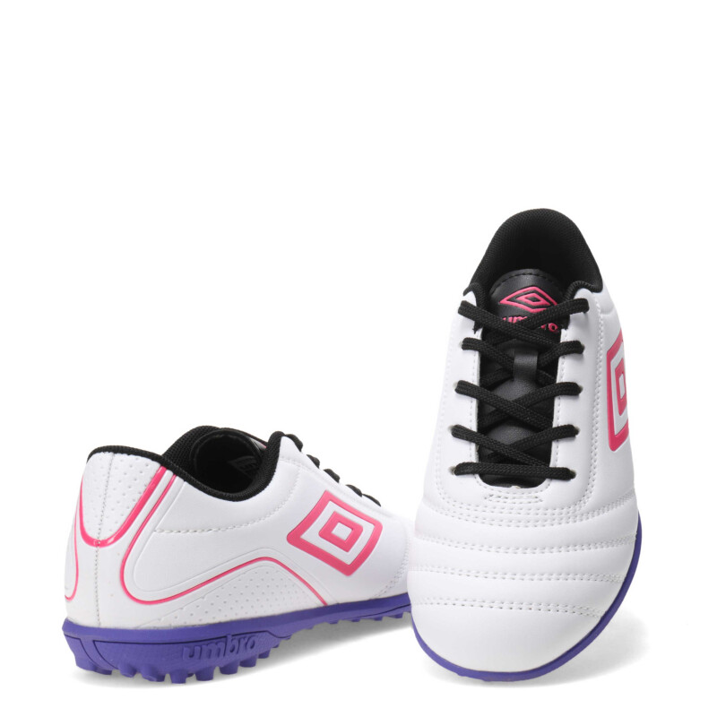 Championes de Niños Umbro Classico III TF Blanco - Rosado
