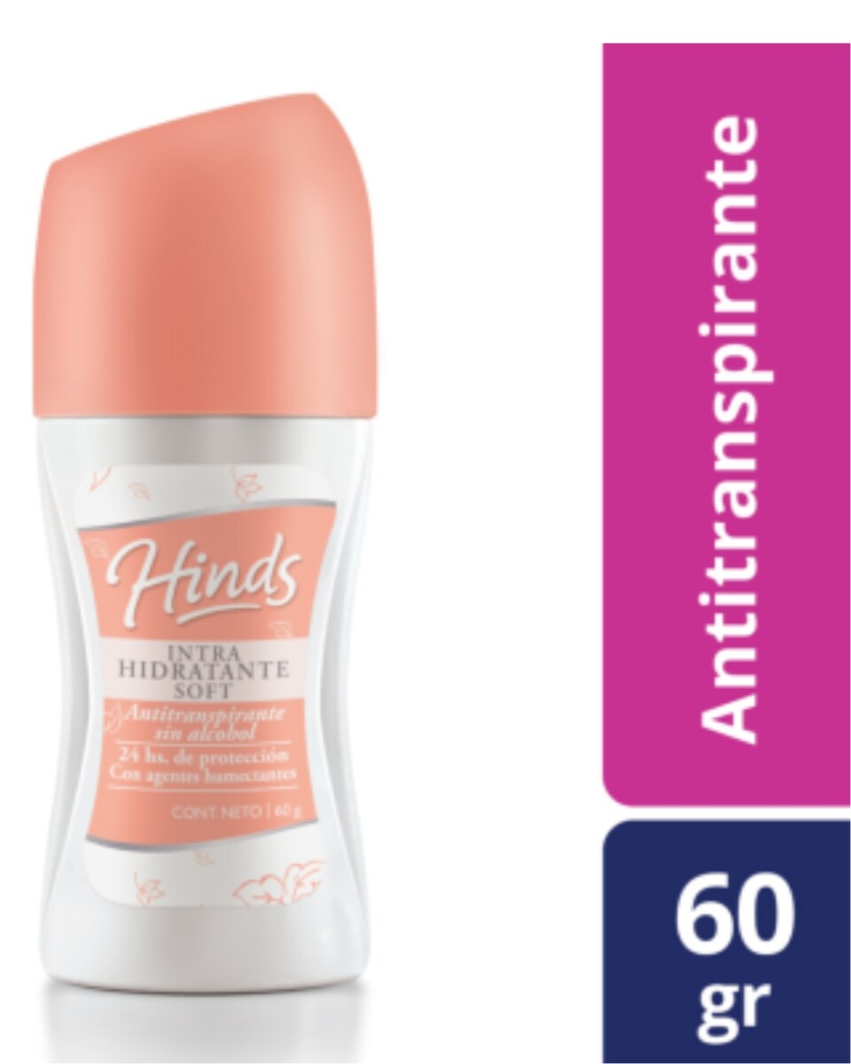 Hinds Desodorante Roll On Intra Hidratante Soft 60 gr | Suavidad y Protección Todo el Día