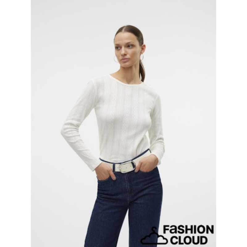 VMLISA POINTELLE LS TOP JRS NOOS SNOW WHITE