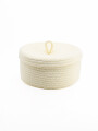 CESTO ZIGGY CON TAPA BEIGE