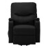 Sofá Sillón Poltrona Reclinable Masajeador Electrico Cuerina Variante Color Negro