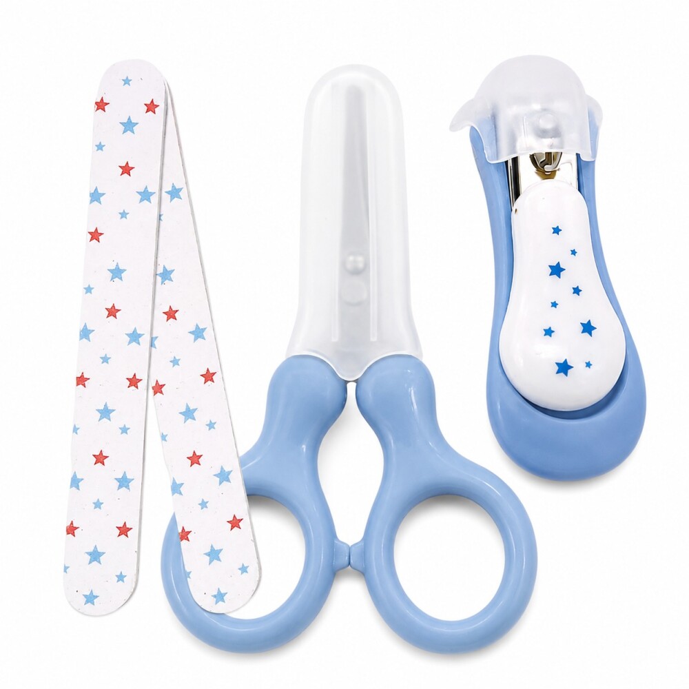 Set uñas cuidado manos P&F celeste