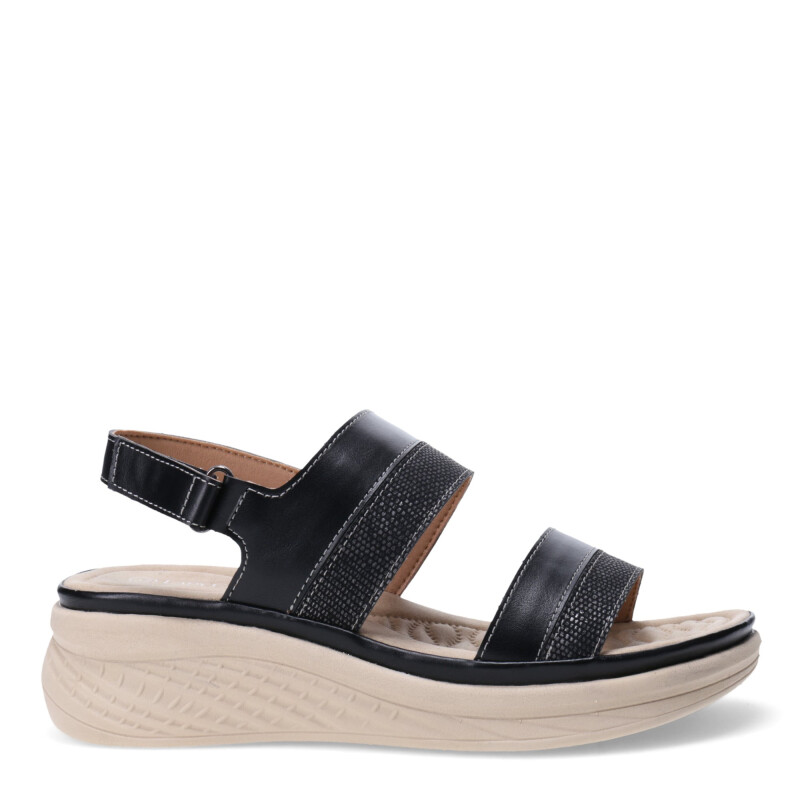 Sandalias de Mujer Lady Confort CONQUES con tira atrás Negro