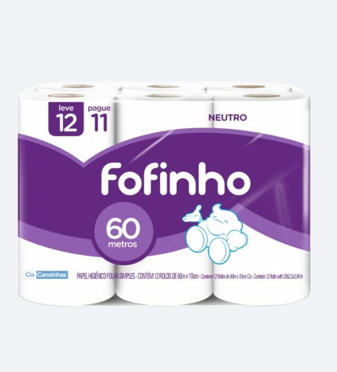 Papel Higienico Fofinho 12x60 mts 