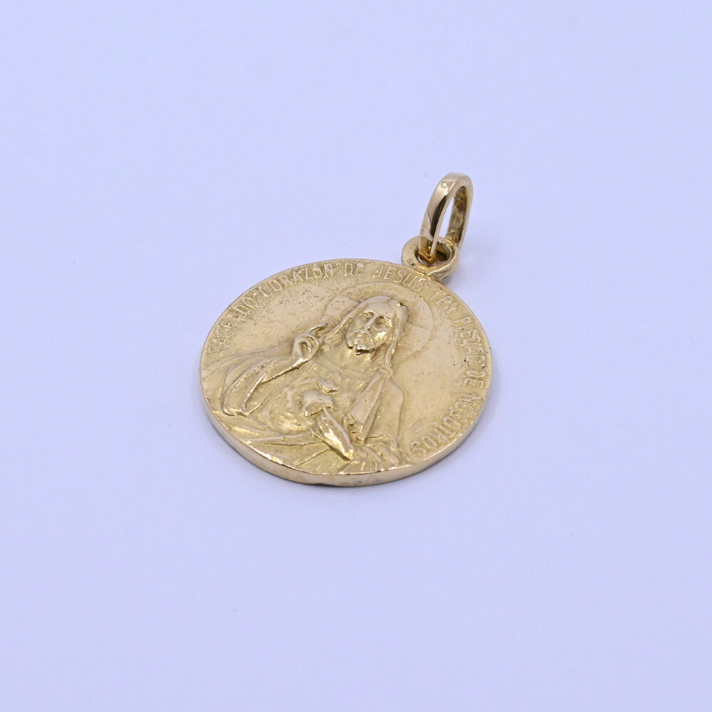 Medalla oro 18k escapulario. Medalla oro 18k escapulario.