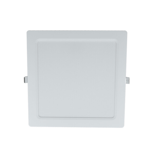 Downlight LED cuadrado IP44 20W cálido 298mm IX2207