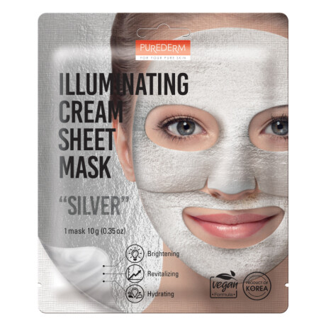 Mascarilla Facial Illuminating Cream Sheet Mask Silver 1 Unidad Mascarilla Facial Illuminating Cream Sheet Mask Silver 1 Unidad