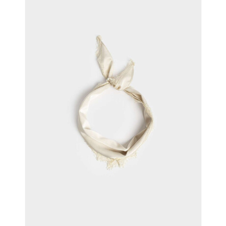 Vinchas Textiles Pañuelo Blanco Crema