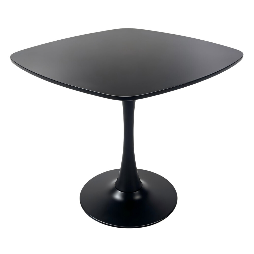 MESA DE COMEDOR MDF NEGRO TULIP CUADRADA
