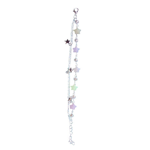 Pulsera plateada estrellas Pulsera Plateada Estrellas