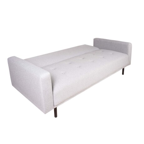 SOFÁ CAMA 2 CUERPOS TELA GRIS HUGO