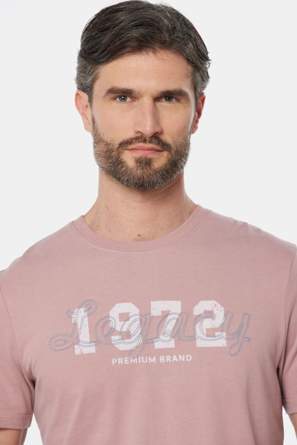 REMERA CON BORDADO Rosado