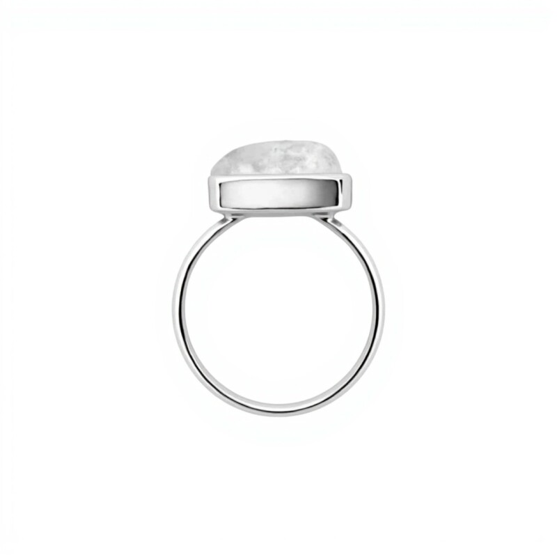 Anillo Rectangular - Plata 925-Piedra Luna-AN4696 conpiedra