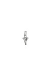CHARM DE ALEACION DE METALES BAÑADO EN PLATA DE LEY CON FORMA DE LETRA Y CON ARGOLLA Charm