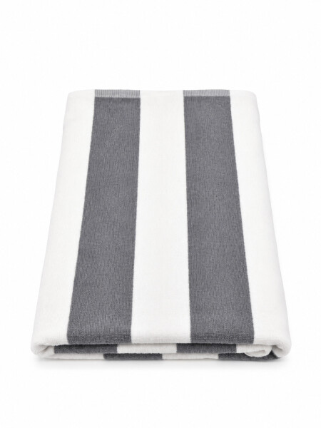 TOALLA IBIZA RAYAS GRIS