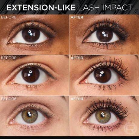 Mascara de Pestañas Loreal Paris Extensionist Blackest Black Washable