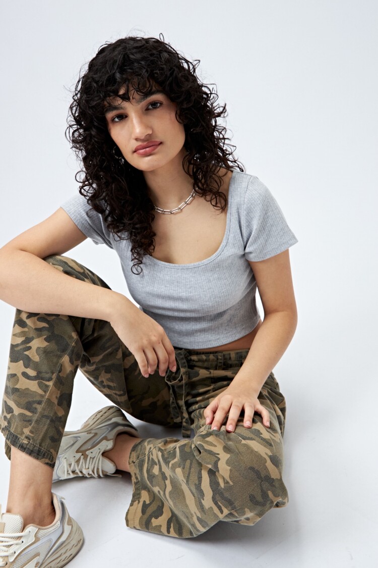 REMERA FORTE Gris Melange