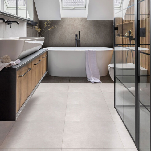 PORCELANATO CEMENTO 61X61 CM MATE GRIS RECTIFICADO GAMAS DE GRIS