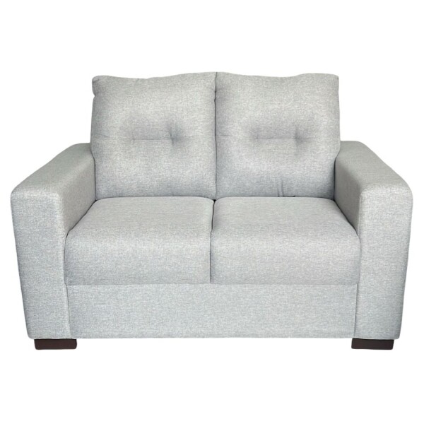 SOFA 2 CUERPOS - TAPIZADO TELA GRIS CLARO SOFA 2 CUERPOS - TAPIZADO TELA GRIS CLARO