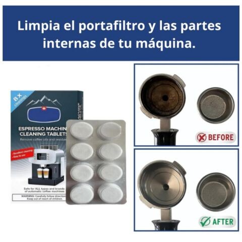 Tabletas Descalcificantes Para Cafetera Limpiador 8 Unidades Tabletas Descalcificantes Para Cafetera Limpiador 8 Unidades