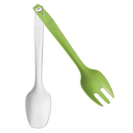 Pinzas Para Ensalada 2 En 1 Verde Y Blanco