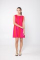 Vestido Tanquin SS25 Fucsia y rojo