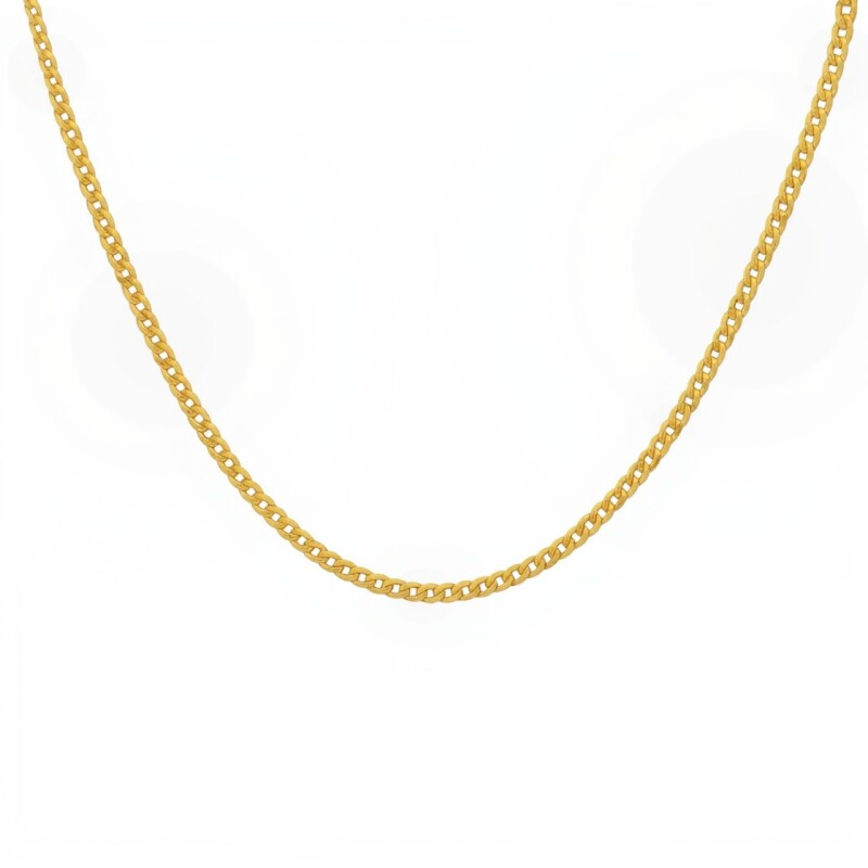 Cadena oro cubana -Oro bajo -Sin Piedra-CD8018 sinpiedra