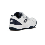 Lotto champion niño/a tennis cuero c/velcro blanco/marino Blanco-Marino