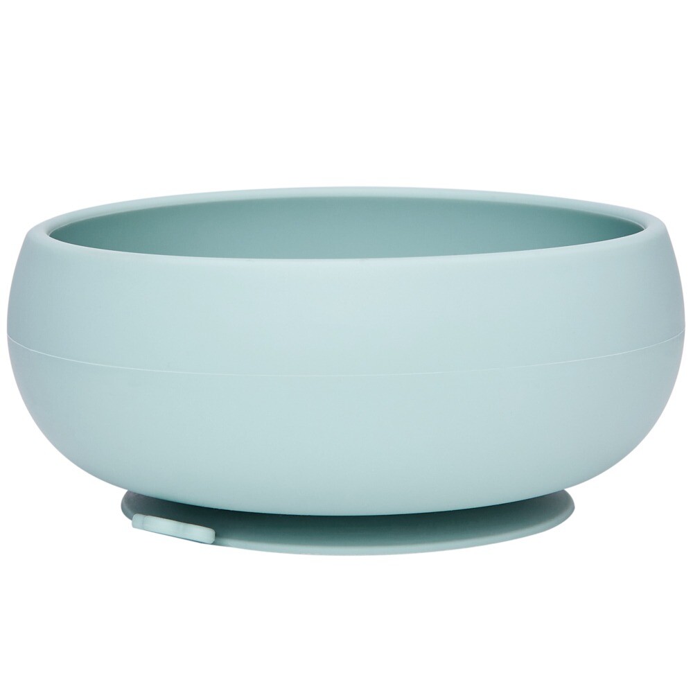 Bowl con ventosa silicona BUBA cloudy verde