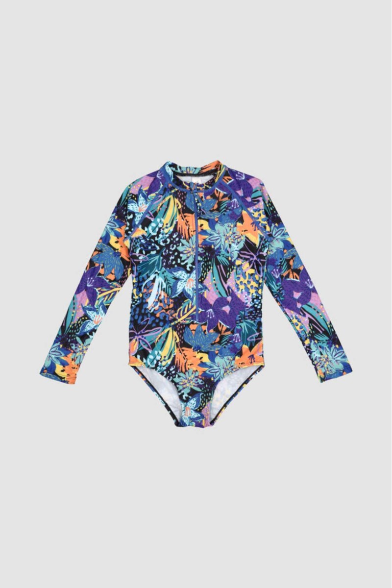 Manga larga surf bingo 2-16a - Neon flowers 