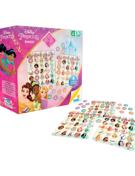 Juego bingo Ronda Disney Princesas 207 piezas Juego bingo Ronda Disney Princesas 207 piezas